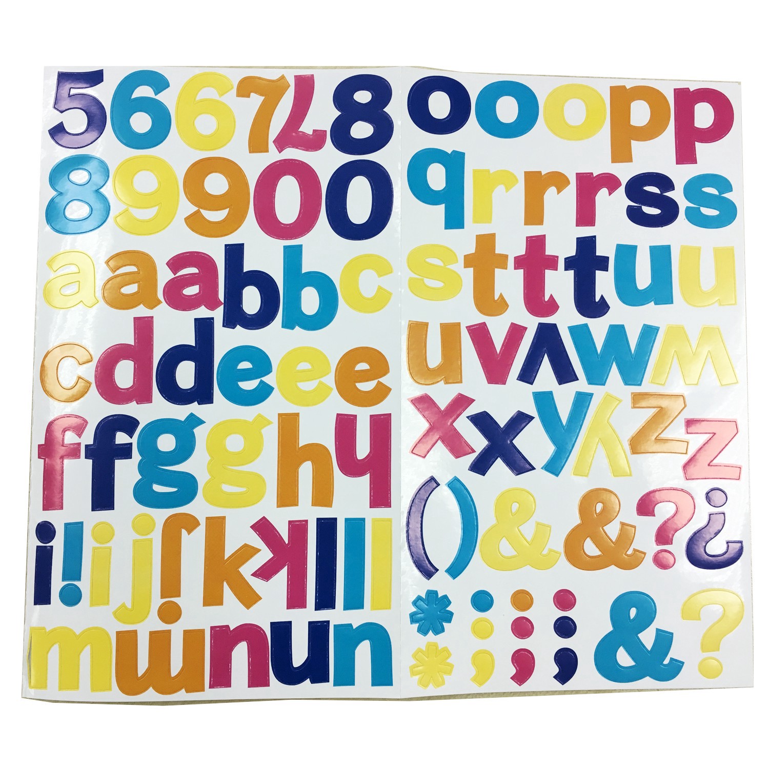 slide 3 of 3, Multicolored Block Alphabet Stickers By Recollections, 1.25 in