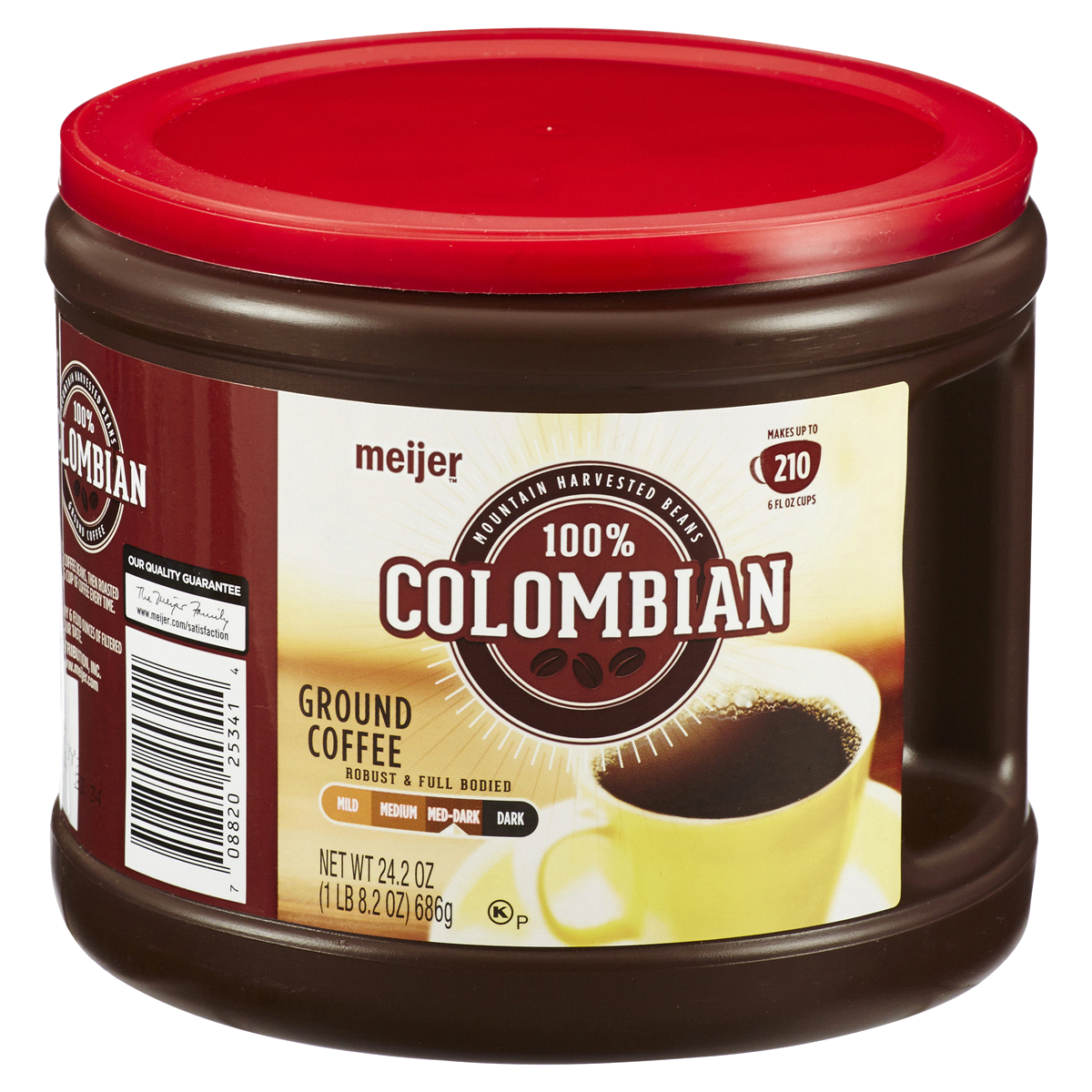 slide 2 of 3, Meijer 100% Colombian Ground Coffee - 24.2 oz, 24.2 oz