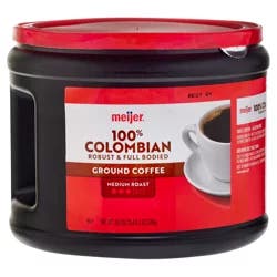 Meijer 100% Colombian Ground Coffee - 24.2 oz