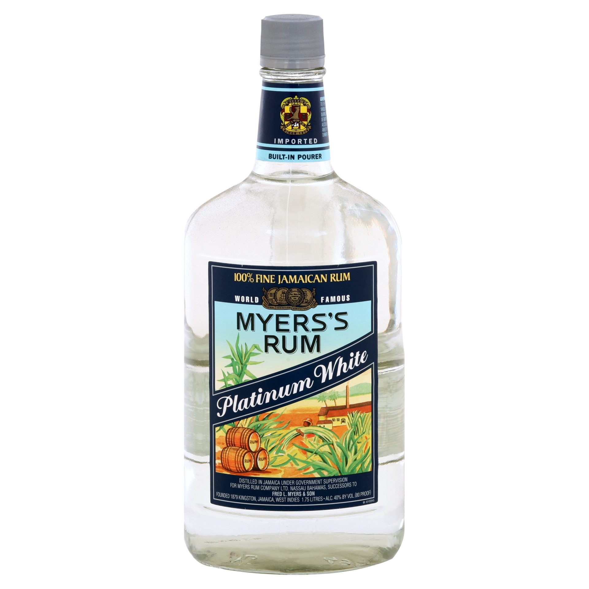 slide 1 of 1, Myers's Platinum White Rum, 1.75 liter