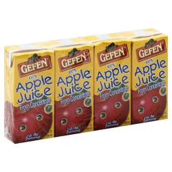Gefen Apple Juice Boxes - 4 ct; 6.75 fl oz