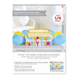 American Greetings Smiley Party Time Design Birthday Pop-Up Cake Stand Kit