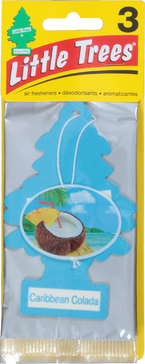 slide 6 of 9, Little Trees Caribbean Colada Air Freshener 3 ea, 3 ct