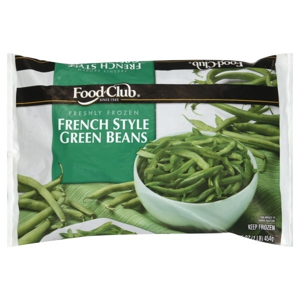 slide 1 of 1, Food Club Frozen Vegetables - French Cut Green Beans, 16 oz