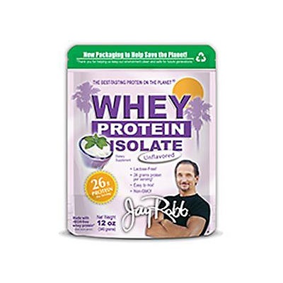 slide 1 of 1, Jay Robb Unflavored Whey Protein Isolate, 12 oz