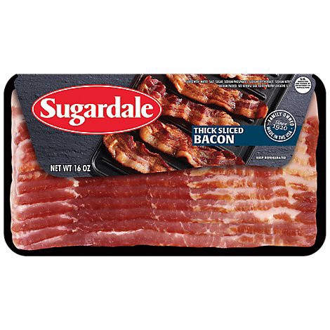 slide 1 of 1, Sugardale Hickory Smoked Bacon - 16 Oz, 16 oz