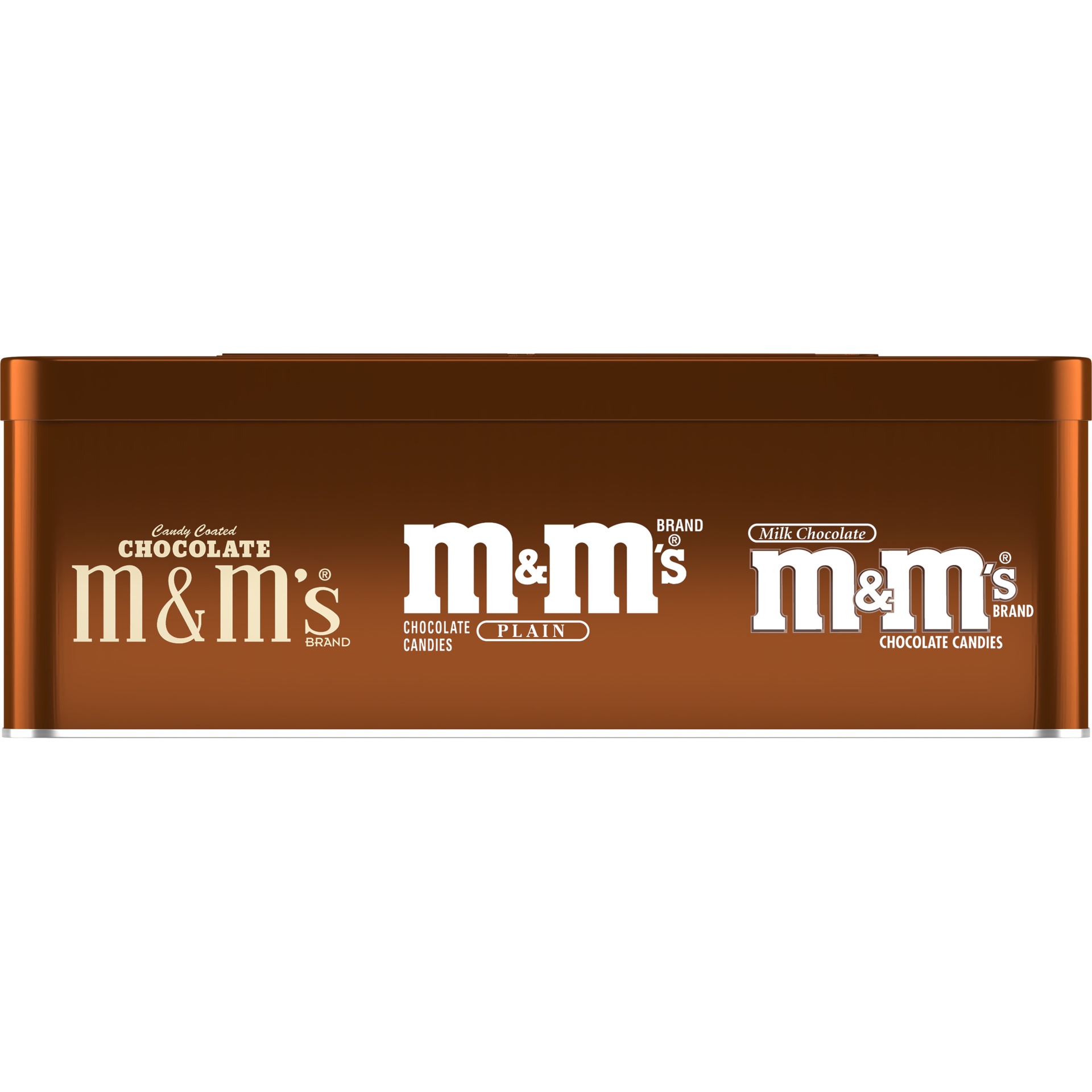 slide 1 of 1, M&M's Milk Chocolate Fun Size Christmas Candy Gift Tin, 3.2-Ounce Tin, 3.2 oz