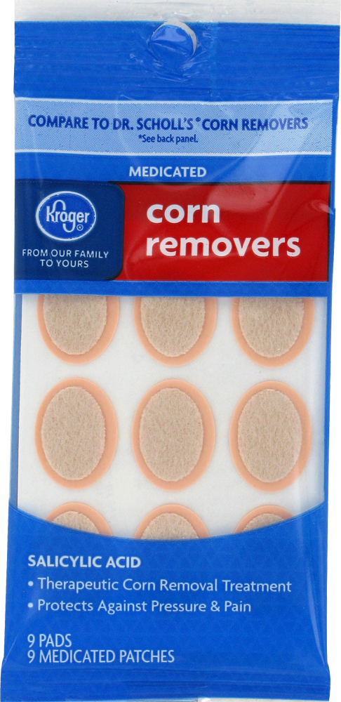 slide 1 of 1, Kroger Medicated Corn Removers, 9 ct