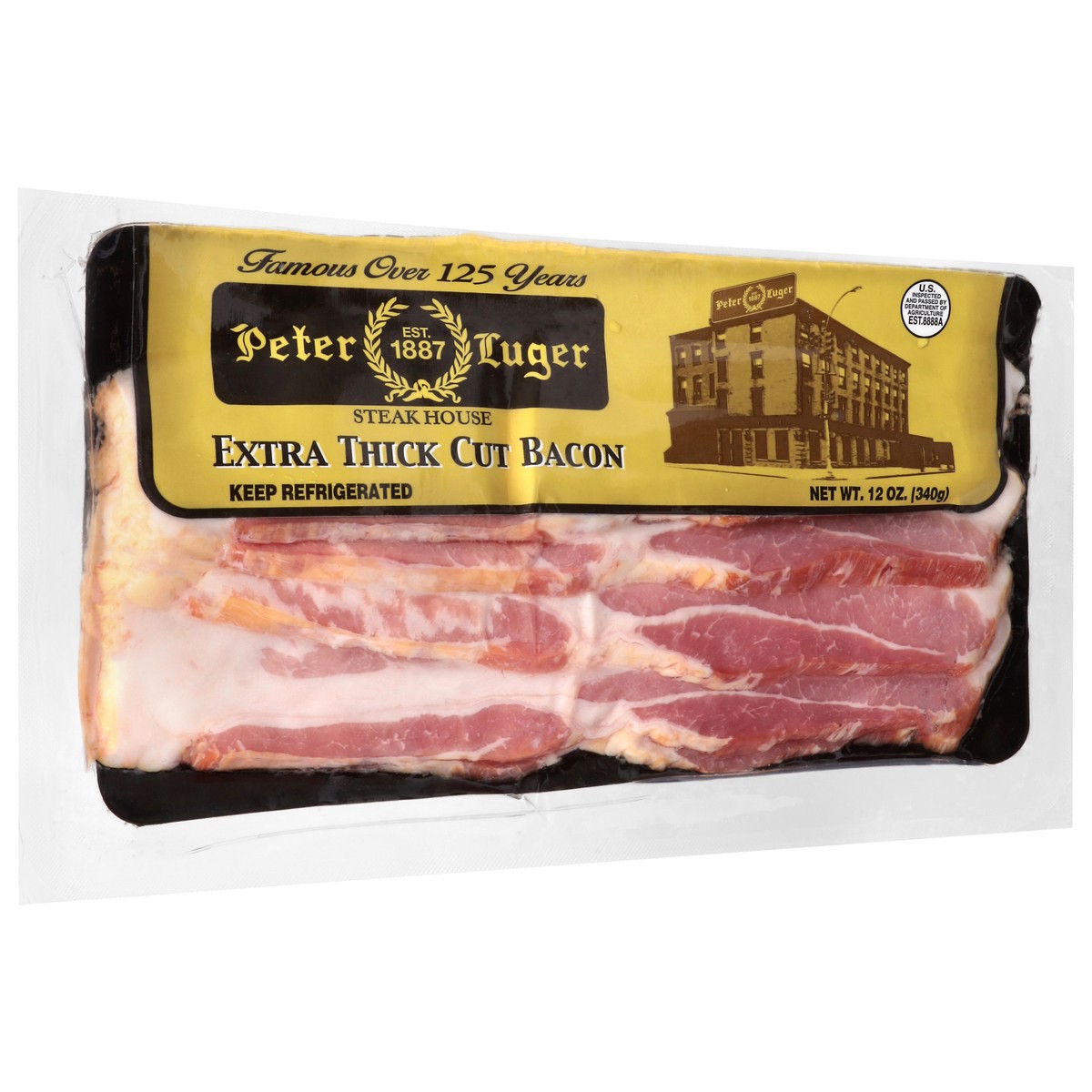 slide 4 of 4, Peter Luger Extra Thick Cut Bacon 12 oz, 12 oz