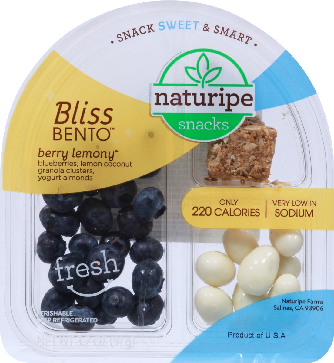 slide 5 of 12, Naturipe Bliss Bento Berry Lemony Snacks 3.2 oz, 3.2 oz