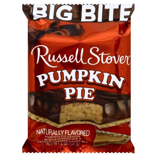 slide 1 of 1, Russell Stover Candy Bar, Pumpkin Pie, Big Bite, 2 oz