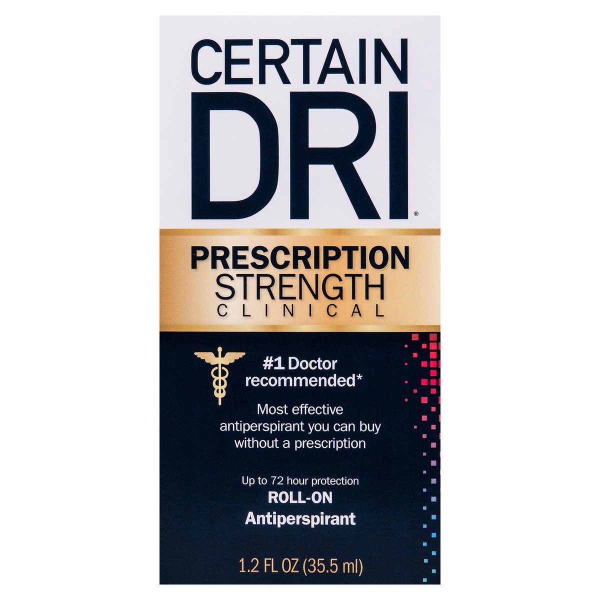 slide 8 of 8, Certain Dri Extra Strength Clinical 72-Hour Roll-On Antiperspirant, 1.2 Oz, 1 ct