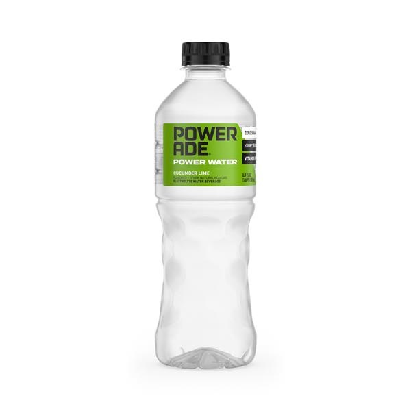 slide 1 of 1, Powerade Power Water Cucumber Lime Bottle - 16.9 fl oz, 16.9 fl oz