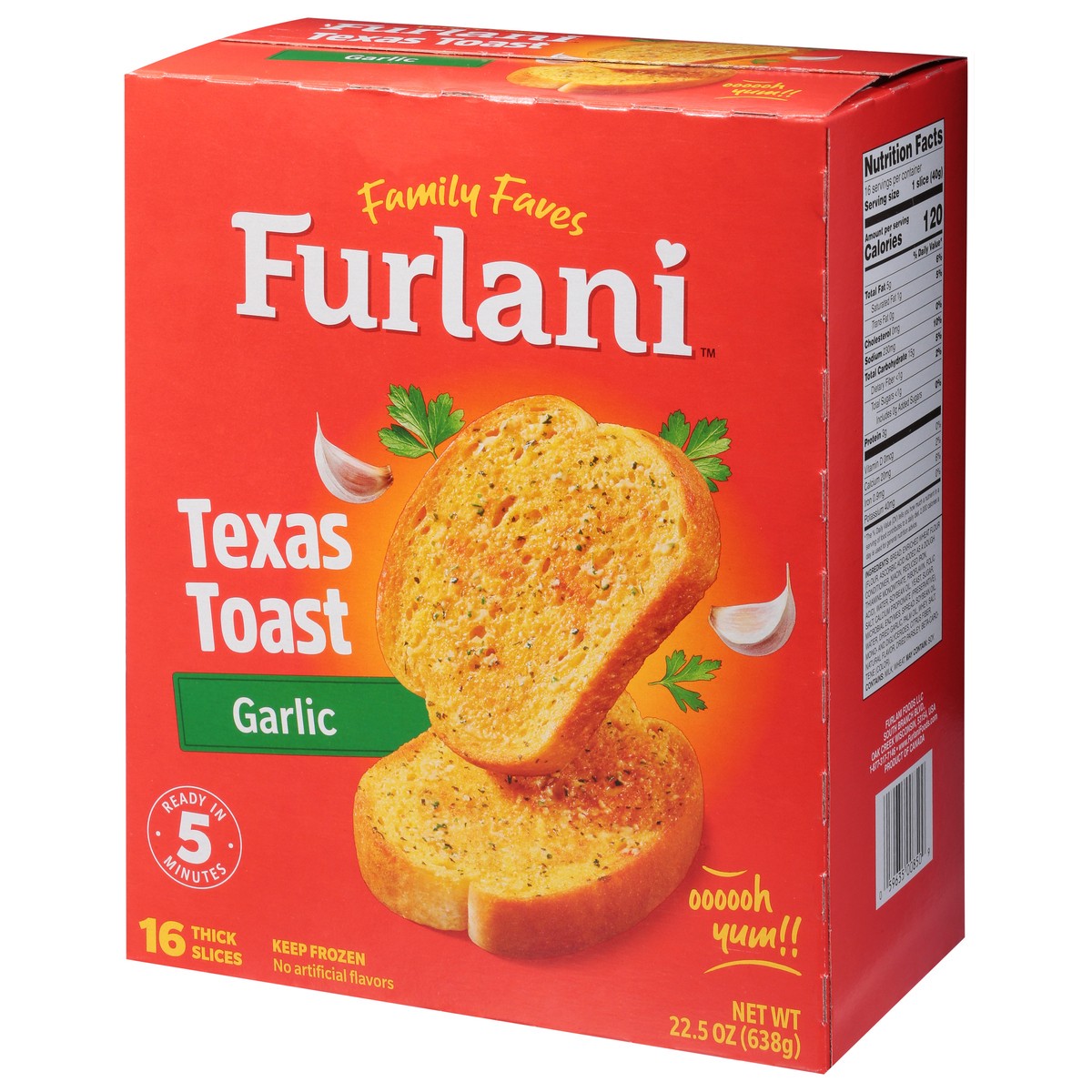 slide 2 of 9, Furlani Garlic Texas Toast 16 ea, 16 ct