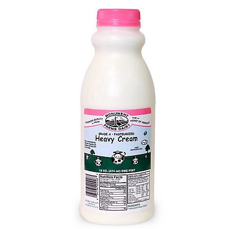 slide 1 of 1, Monument Farms Dairy Heavy Cream - 16 FZ, 16 fl oz