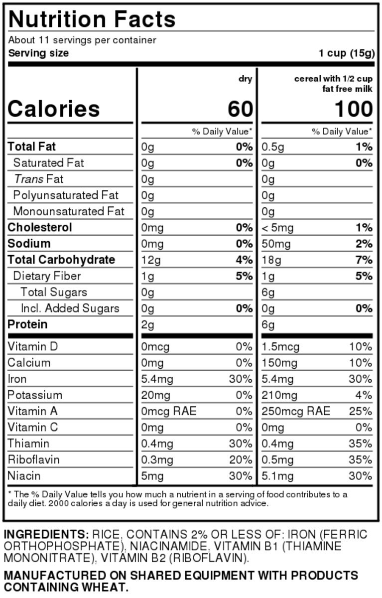 slide 4 of 9, Food Club Puffed Rice Cereal, 6 oz