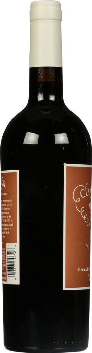 slide 7 of 9, Clos du Val Napa Valley Cabernet Sauvignon 750 ml, 750 ml
