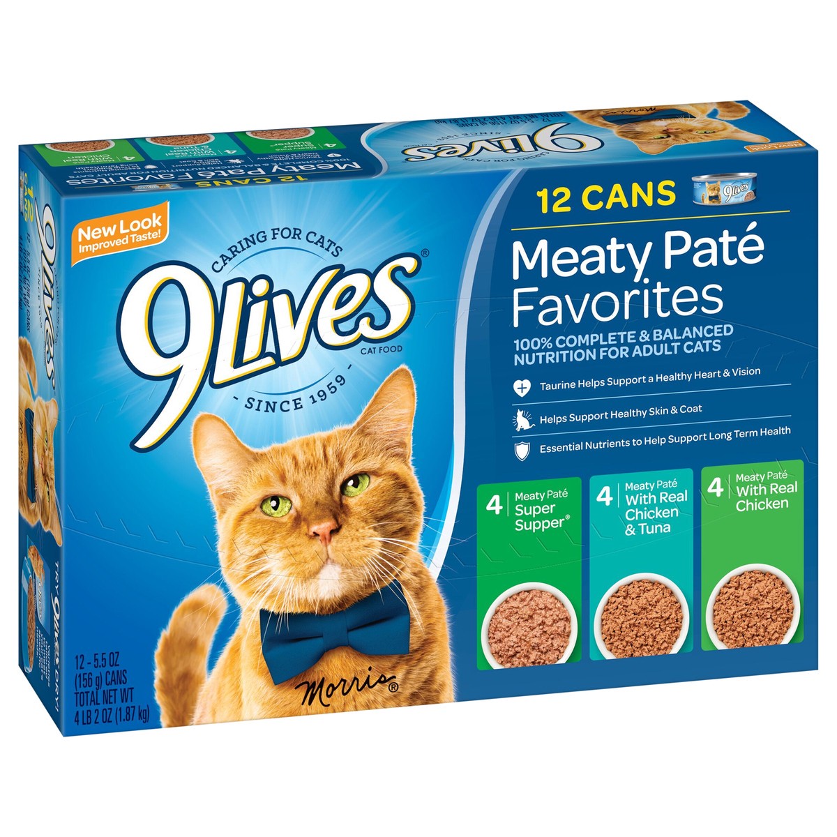 slide 4 of 7, 1/66Oz 9Lives Pate Fvrts Varp, 12 ct