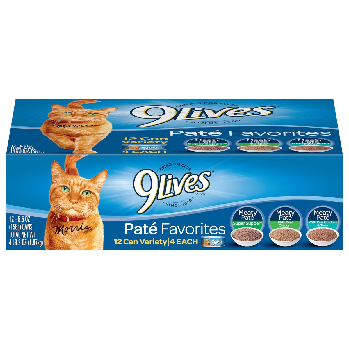 slide 1 of 7, 1/66Oz 9Lives Pate Fvrts Varp, 12 ct