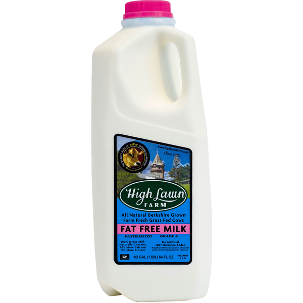 slide 1 of 2, High Lawn Farms Milk - Fat Free, 64 fl oz