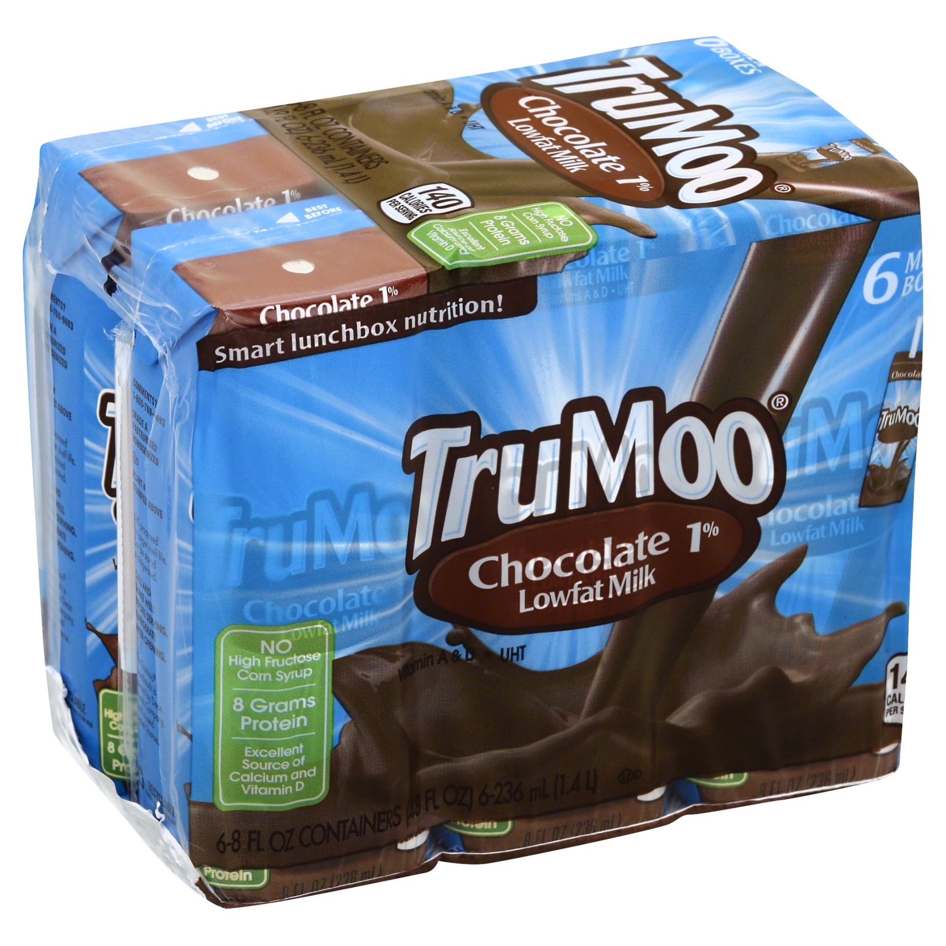 slide 1 of 8, TruMoo Milk 6 ea, 6 ct