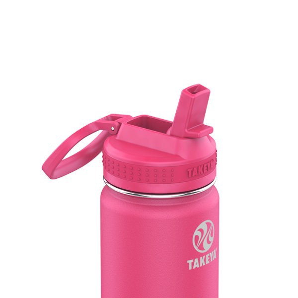 slide 2 of 2, Takeya Actives Straw Water Bottle, 22 Oz, Dragonfruit, 1 ct