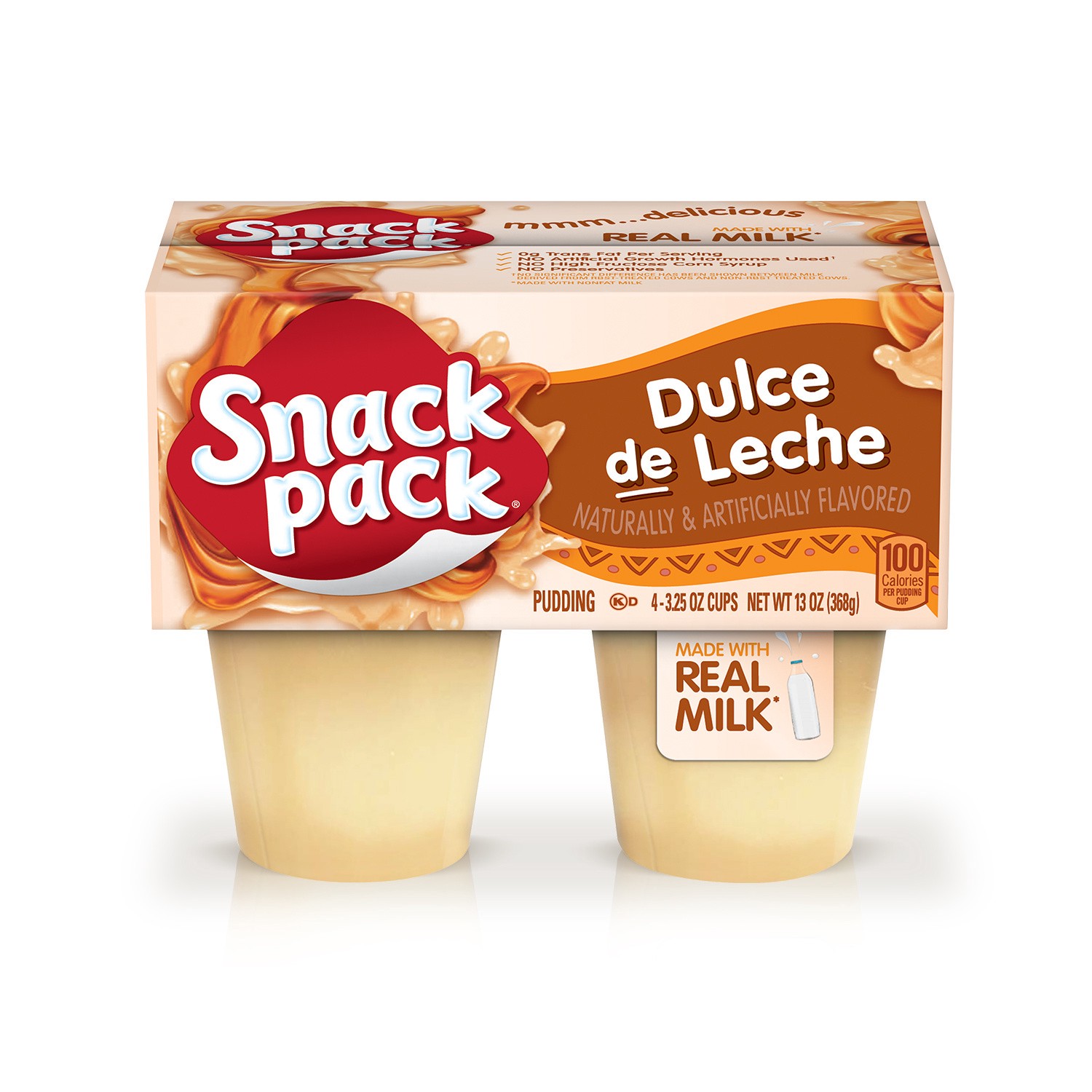 slide 1 of 2, Snack Pack Dulce De Leche Pudding, 4 ct; 3.25 oz