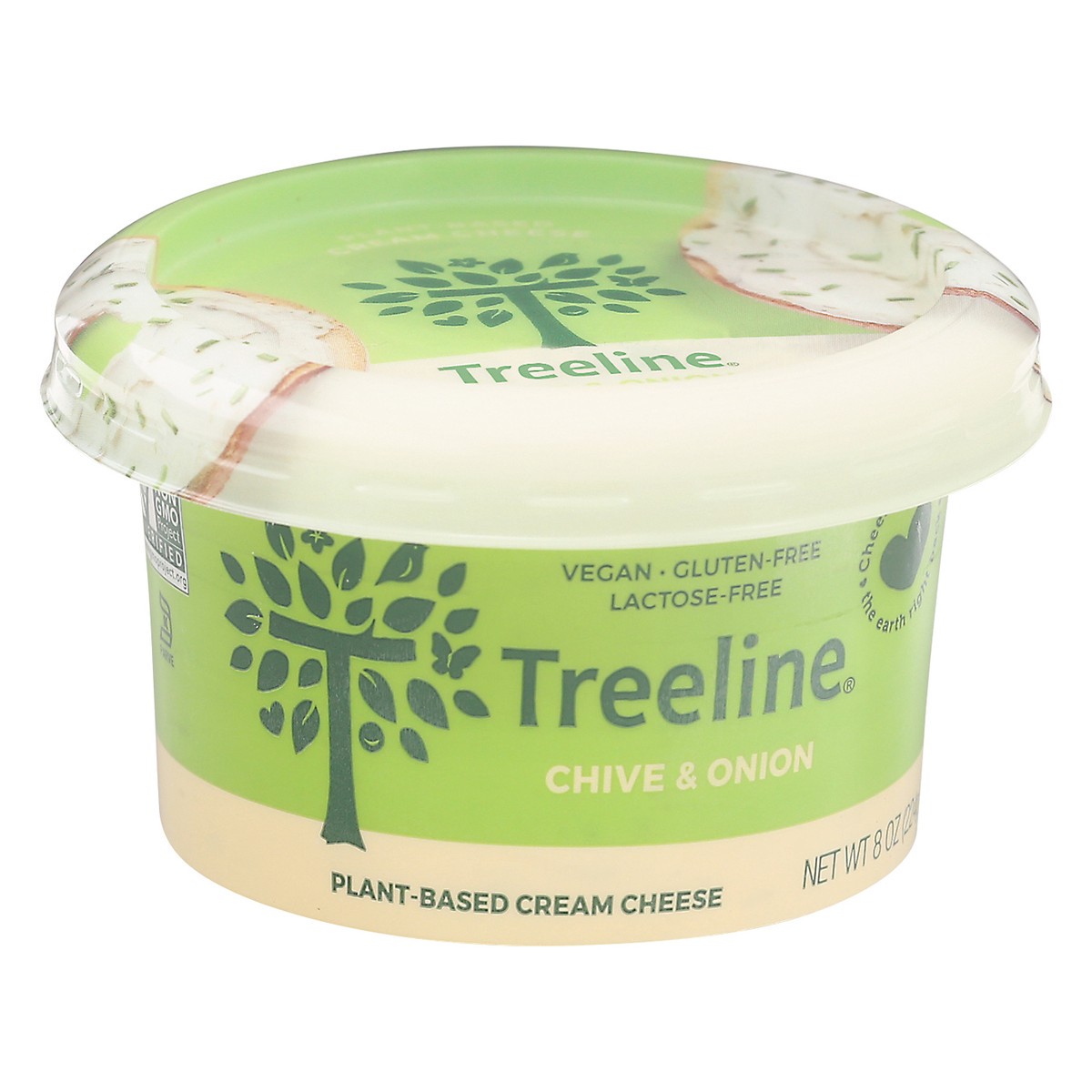 slide 2 of 9, Treeline Non-Dairy Cashew Chive & Onion Cream Cheese 8 oz, 8 oz