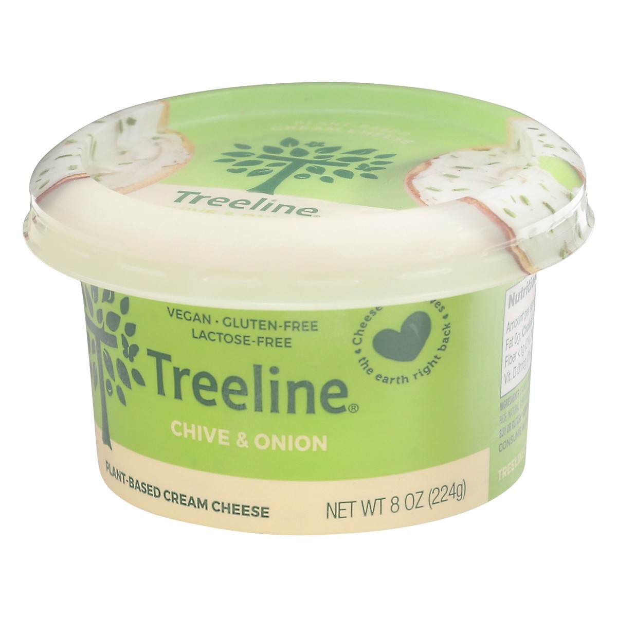 slide 4 of 9, Treeline Non-Dairy Cashew Chive & Onion Cream Cheese 8 oz, 8 oz