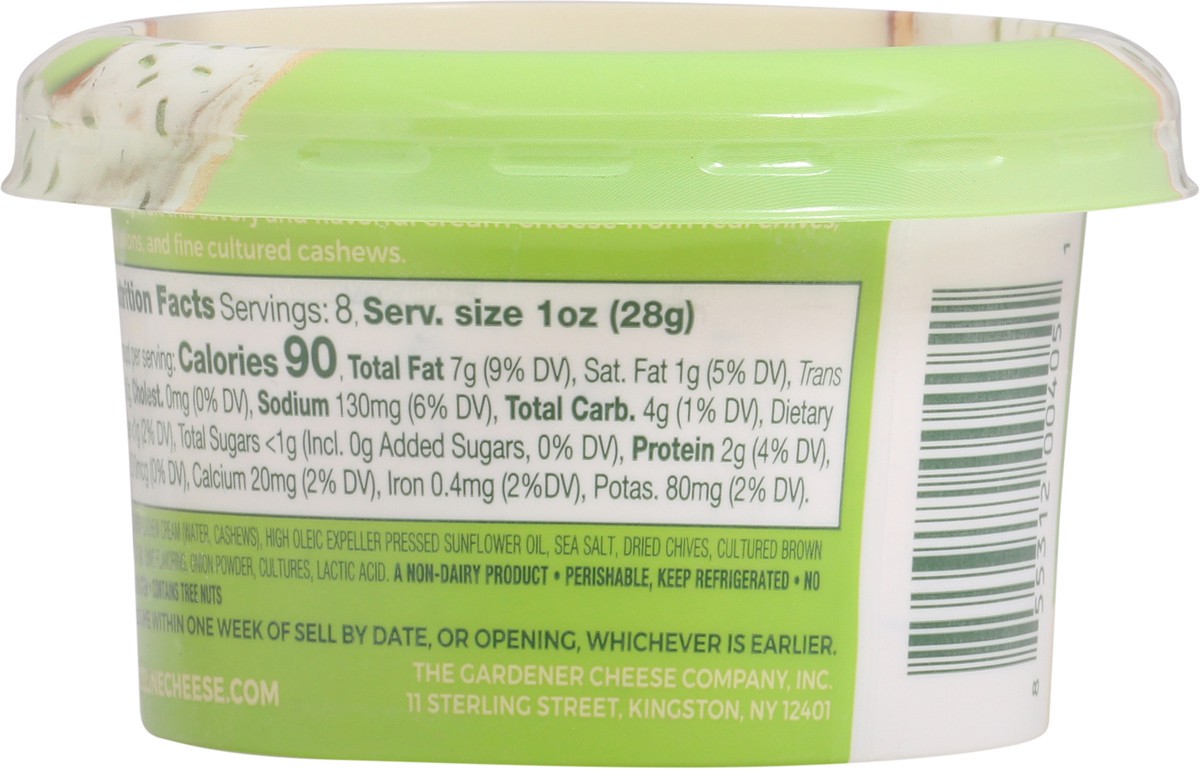 slide 3 of 9, Treeline Non-Dairy Cashew Chive & Onion Cream Cheese 8 oz, 8 oz