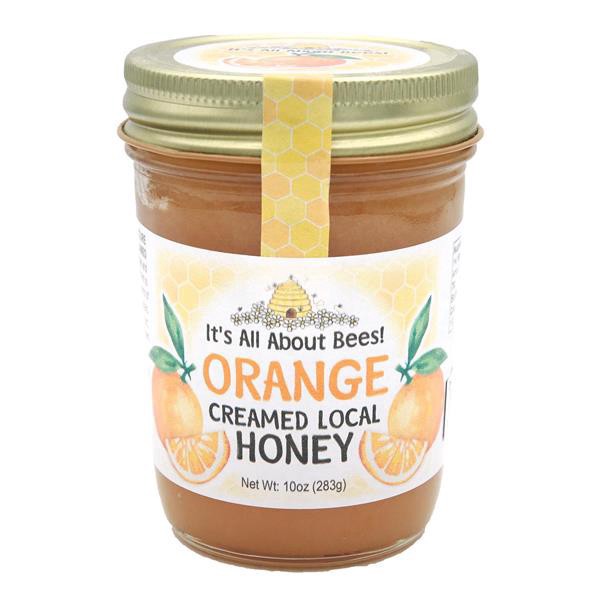 slide 1 of 1, It's All About Bees! Orange Creamed Local Honey, 10 oz