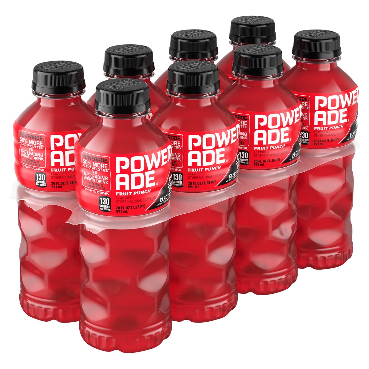 slide 2 of 9, POWERADE Fruit Punch Bottles- 8 ct, 8 ct