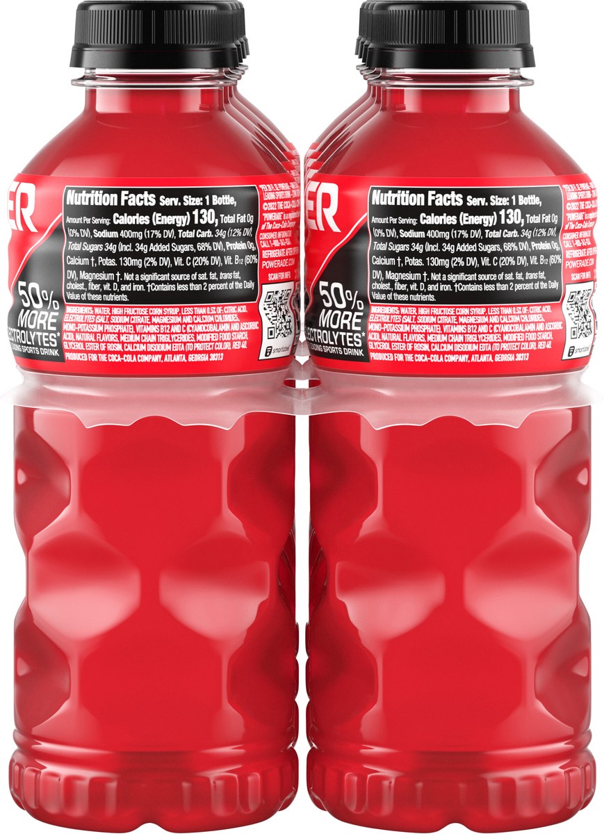 slide 7 of 9, POWERADE Fruit Punch Bottles- 8 ct, 8 ct