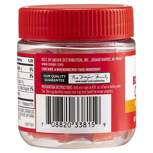 slide 8 of 21, Meijer Bouillon Beef Cubes, 25 ct
