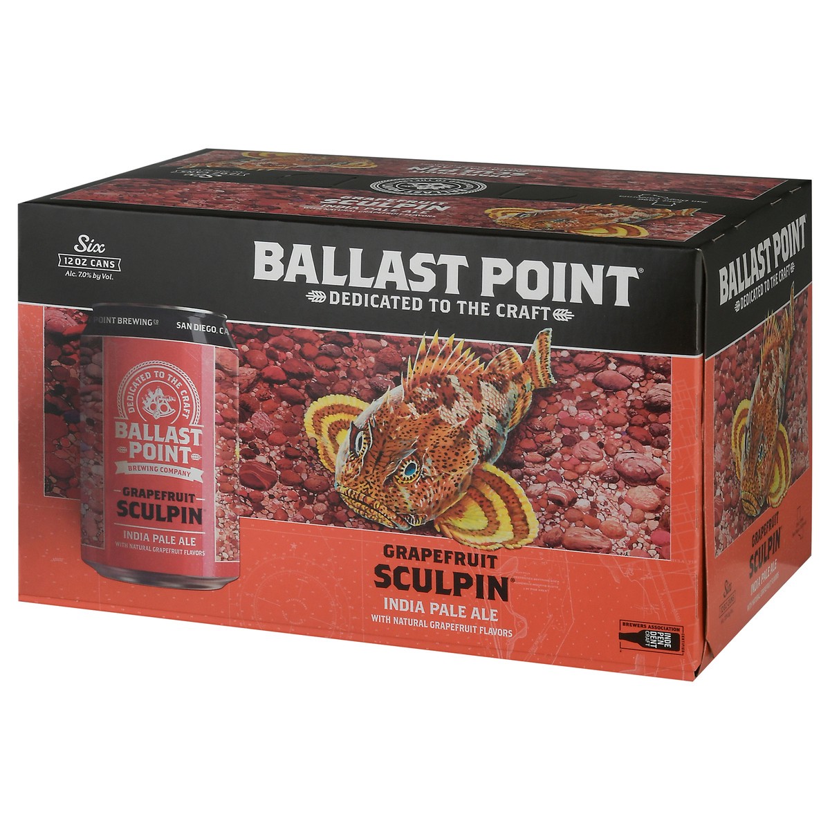 slide 10 of 10, Ballast Point Sculpin Grapefruit India Pale Ale Beer 6 ea, 6 ct