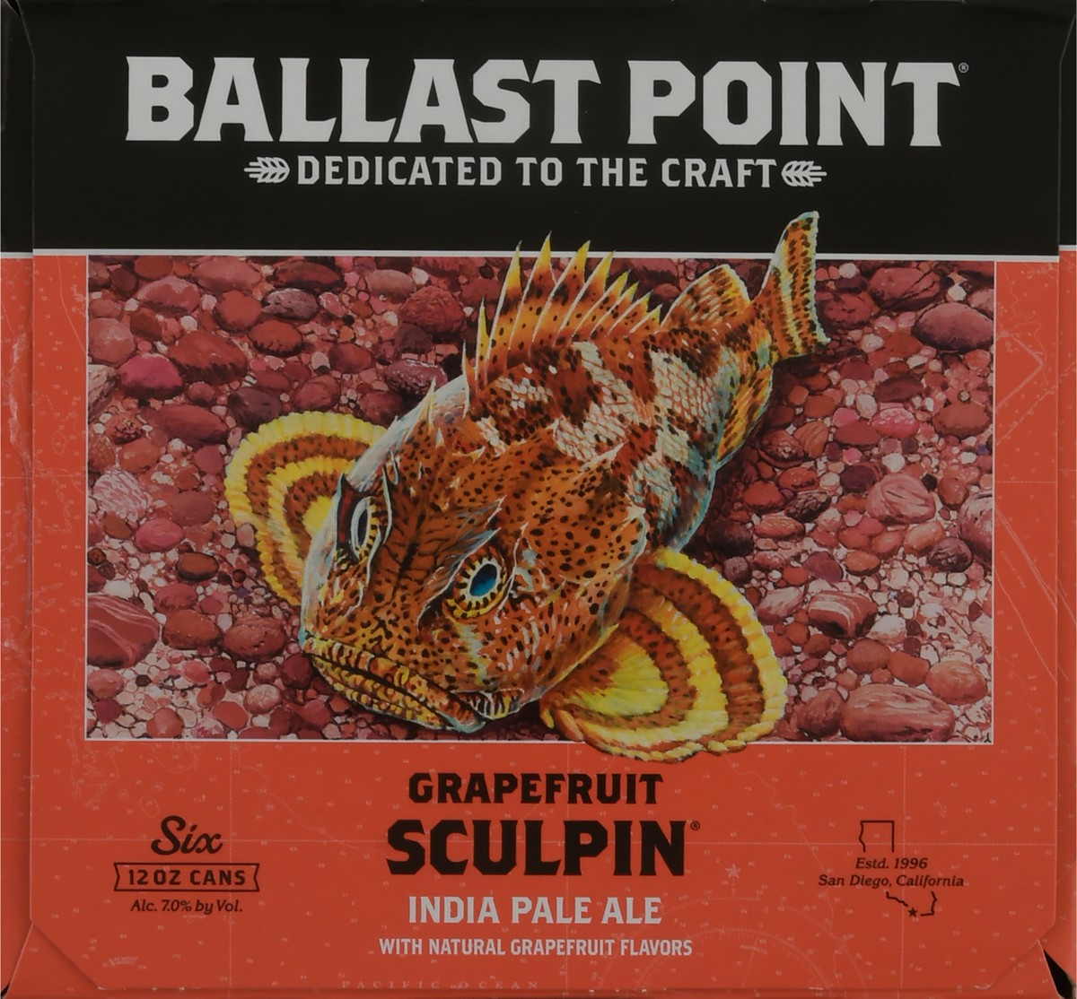 slide 4 of 10, Ballast Point Sculpin Grapefruit India Pale Ale Beer 6 ea, 6 ct