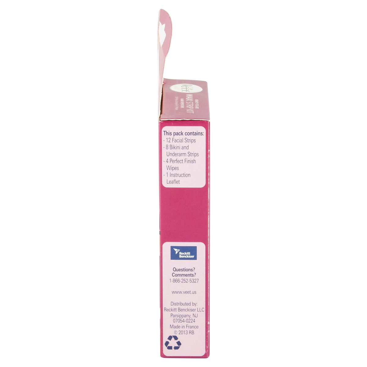 slide 4 of 4, Veet Ready-To-Use Wax Strip Hair Remover Kit, 20 ct