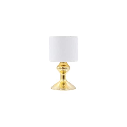 slide 1 of 2, Mini White & Gold Lamp By Make Market, 5 in x 2 in x 1 in