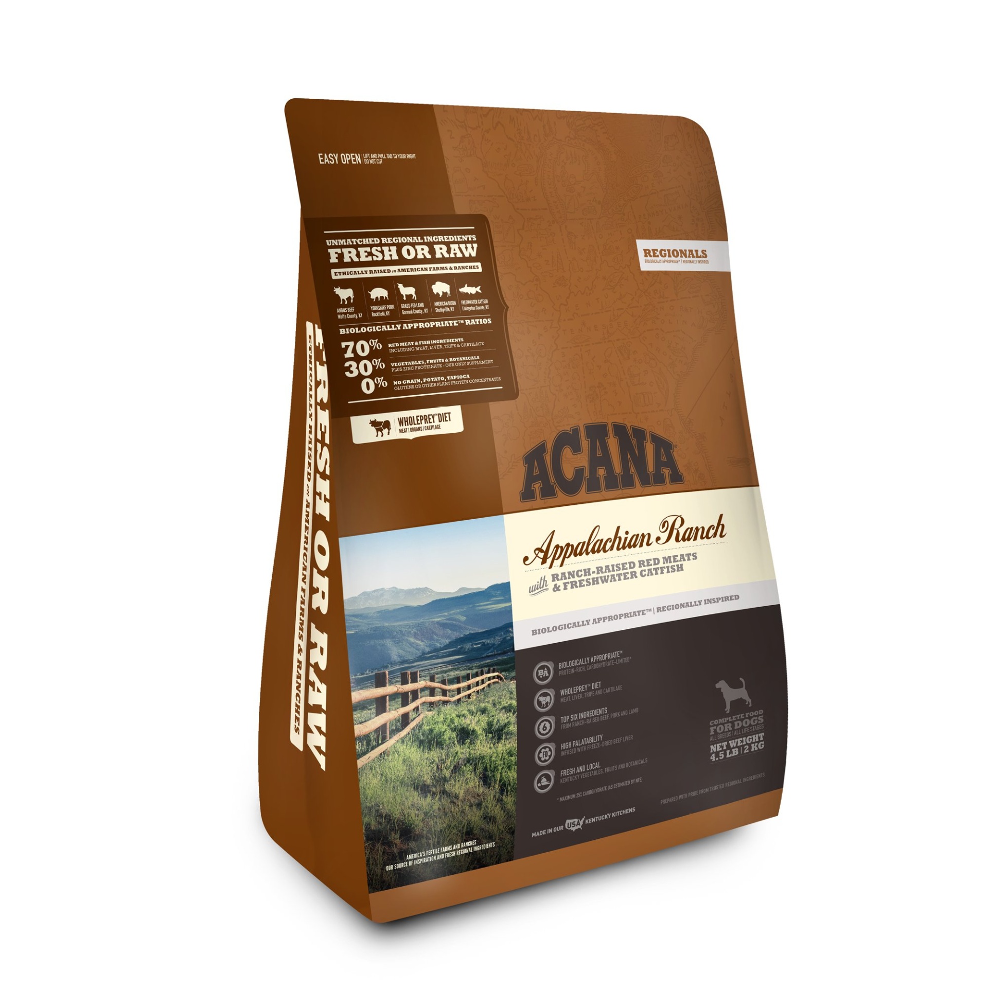 slide 1 of 1, ACANA Appalachian Ranch Dry Dog Food, 4.5 lb