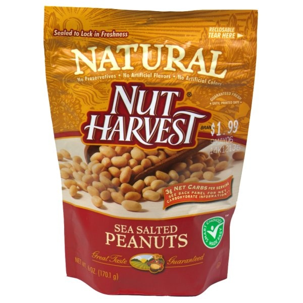 slide 1 of 1, Natural Saltd Peanuts, 6 oz