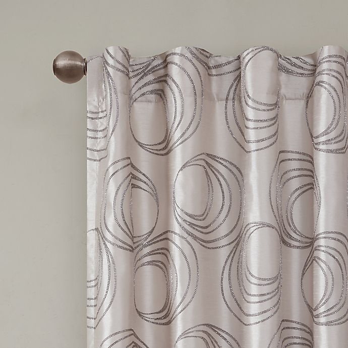 slide 2 of 3, Regency Heights Cosma Rod Pocket/Back Tab Window Curtain Panel - Grey/Taupe, 95 in