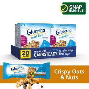 slide 1 of 1, Glucerna Snack Bars Crispy Oats & Nuts Bars - 5 ct, 5 ct