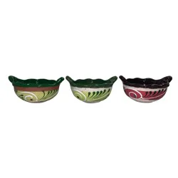 Trademex Large Sand Clay Serving Bowl - Assorted