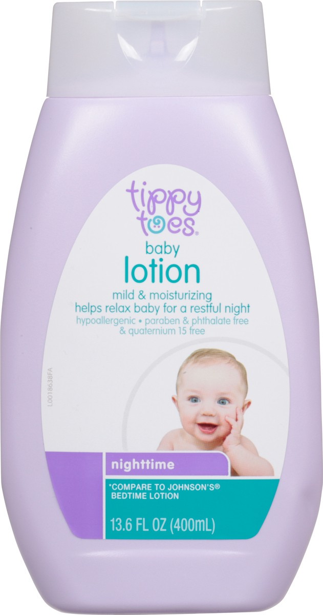 slide 5 of 9, Tippy Toes Nighttime Baby Lotion 13.6 oz, 13.6 fl oz