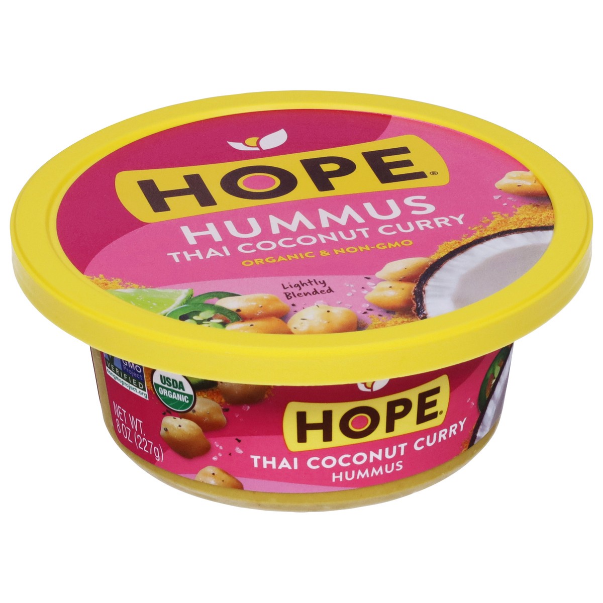 slide 2 of 9, Hope Foods Org Thai Coconut Cur Hummus, 8 oz