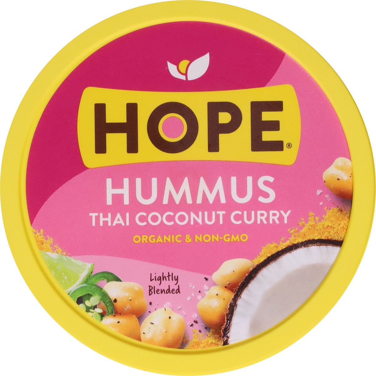 slide 9 of 9, Hope Foods Org Thai Coconut Cur Hummus, 8 oz