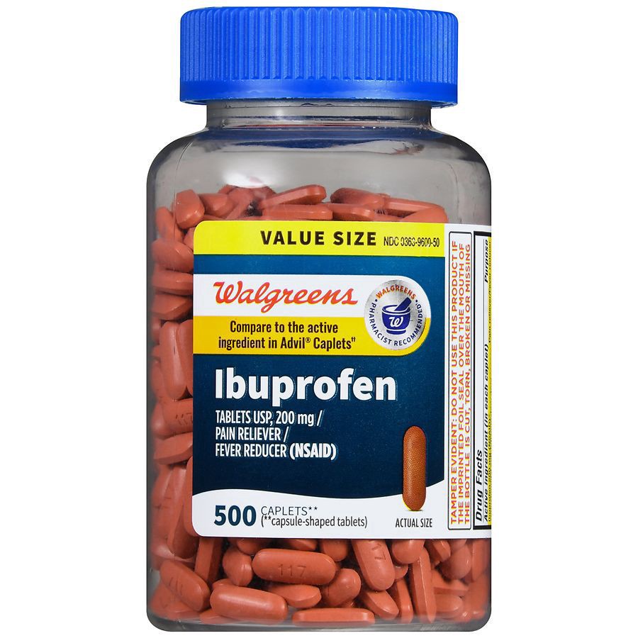 slide 2 of 5, Walgreens Ibuprofen Tablets USP, 200 mg, 500 ct