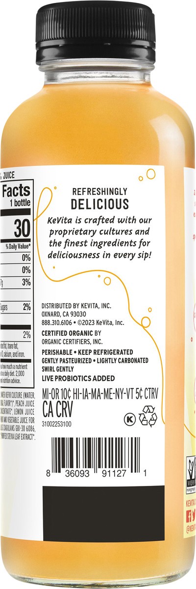 slide 4 of 8, KeVita Lemonade, 15.2 oz