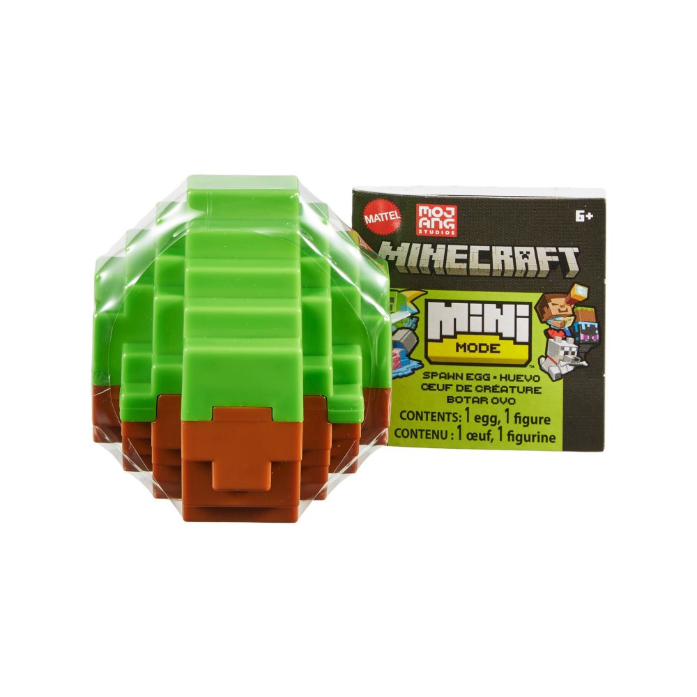 slide 4 of 6, Mattel Minecraft Mini Mode Spawn Egg Figure, 1 ct