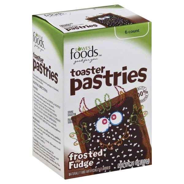 slide 1 of 1, Lowes Foods Toaster Pastries Chocolate Fudge, 11 oz